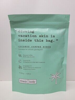Frank Body Coconut Coffee Body Scrub – Exfoliating, Hydrating & Nourishing
